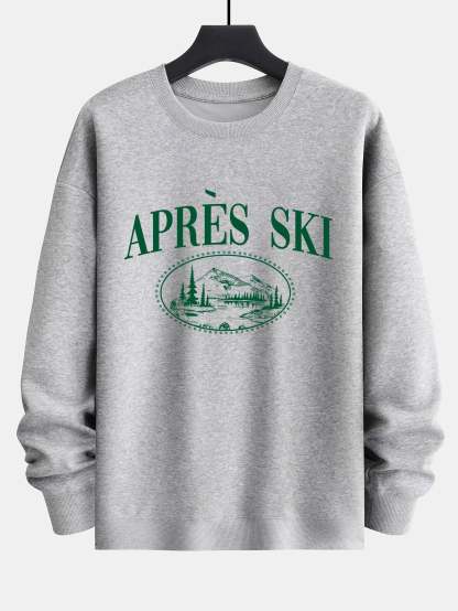 Après Ski Print Relax Fit Sweatshirt-Mitchell Shoes