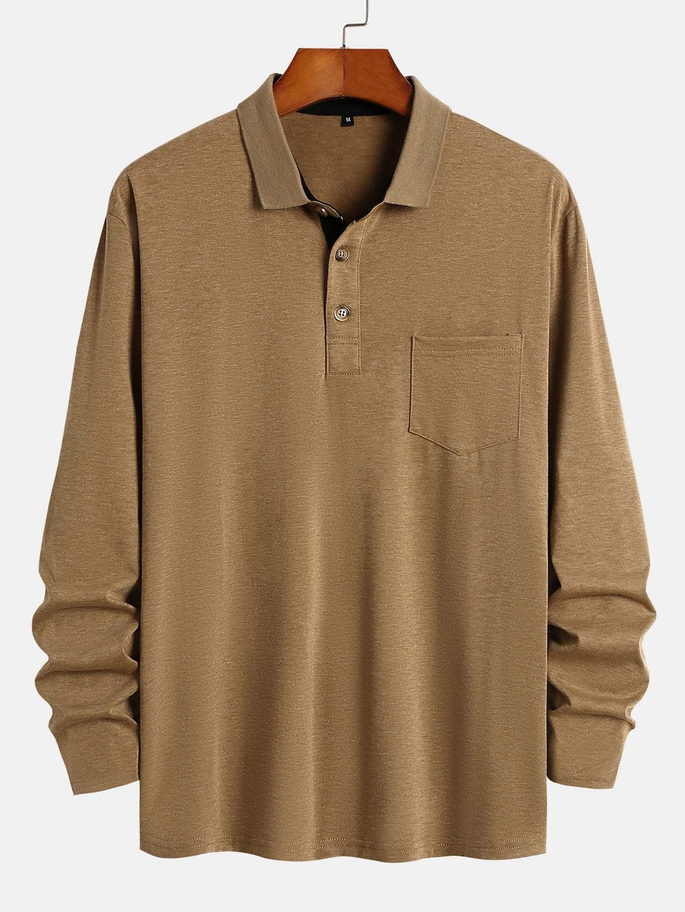 Long Sleeve Regular Fit Polo Shirt-Mitchell Shoes