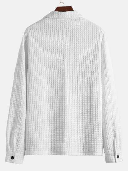 Quilted Jacquard Overshirt-Mitchell Shoes