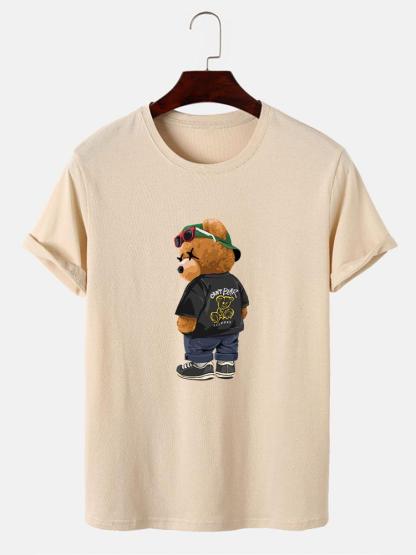 Cool Bear Print T-Shirt-Mitchell Shoes