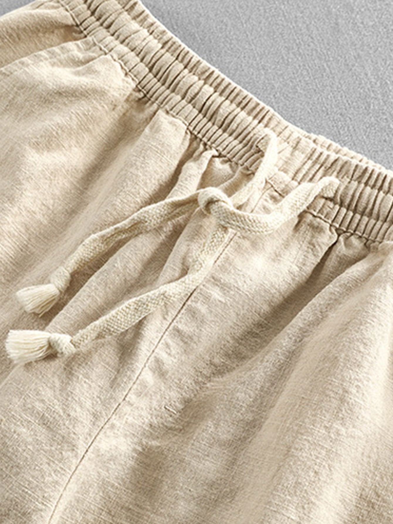Linen Cotton Blend Cropped Pants-Mitchell Shoes