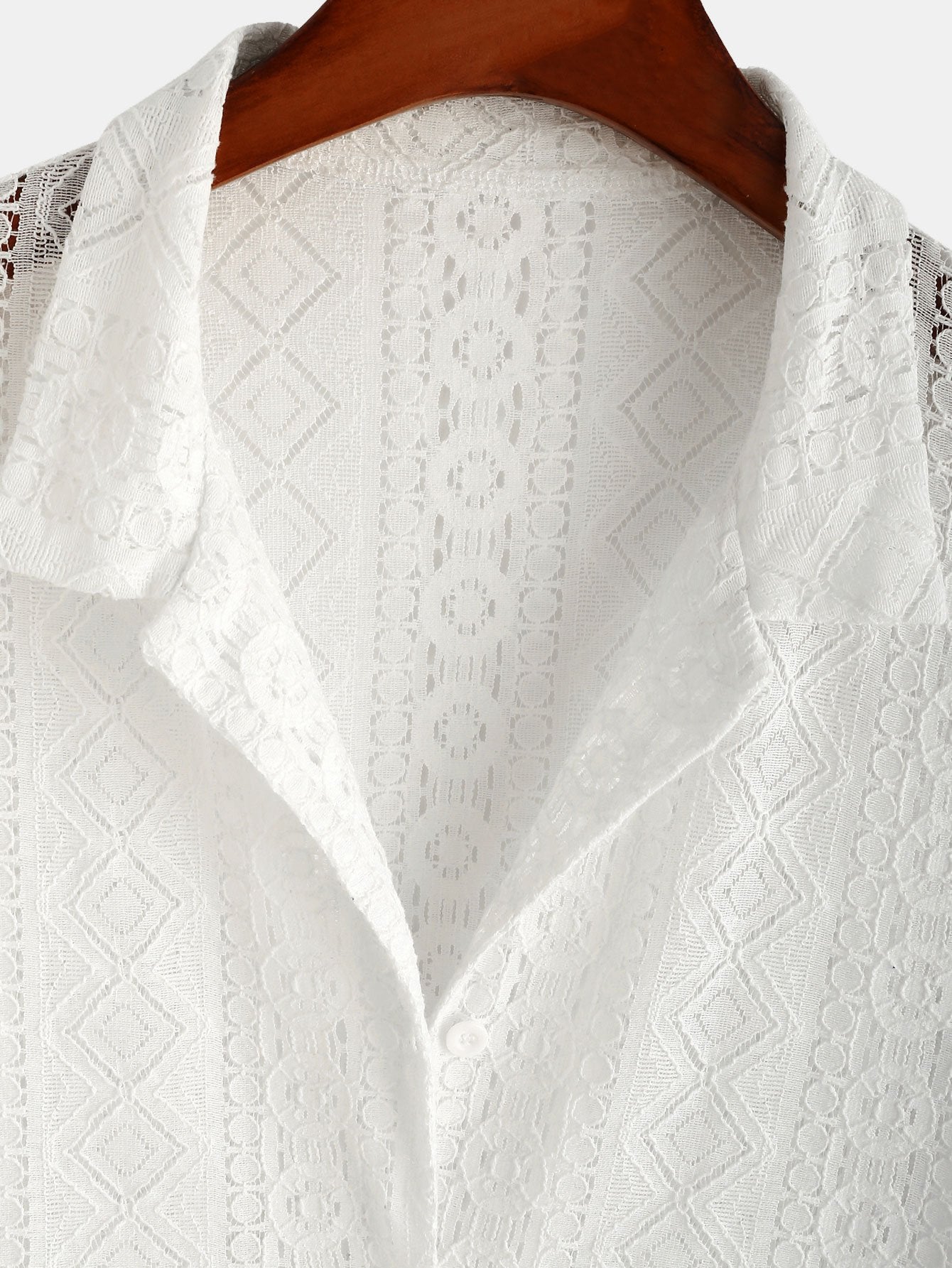 Geometry Textured Cuban Shirt-Mitchell Shoes