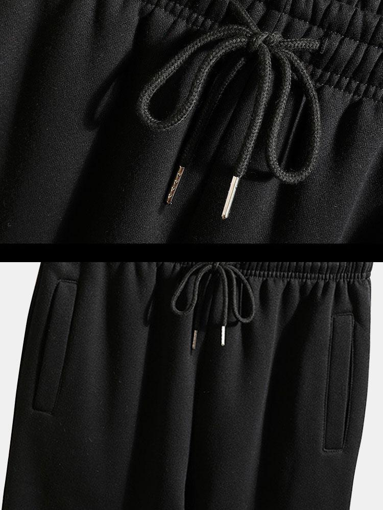 Contrast Baseball Jacket & Jogger Pants-Mitchell Shoes