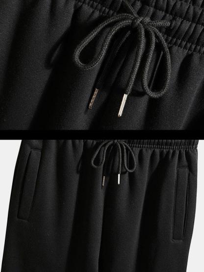 Contrast Baseball Jacket & Jogger Pants-Mitchell Shoes