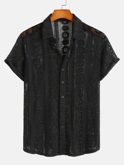 Textured Button Up Shirt-Mitchell Shoes