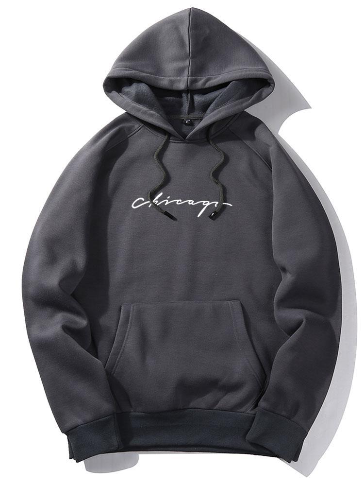 Chicago Print Raglan Hoodie-Mitchell Shoes