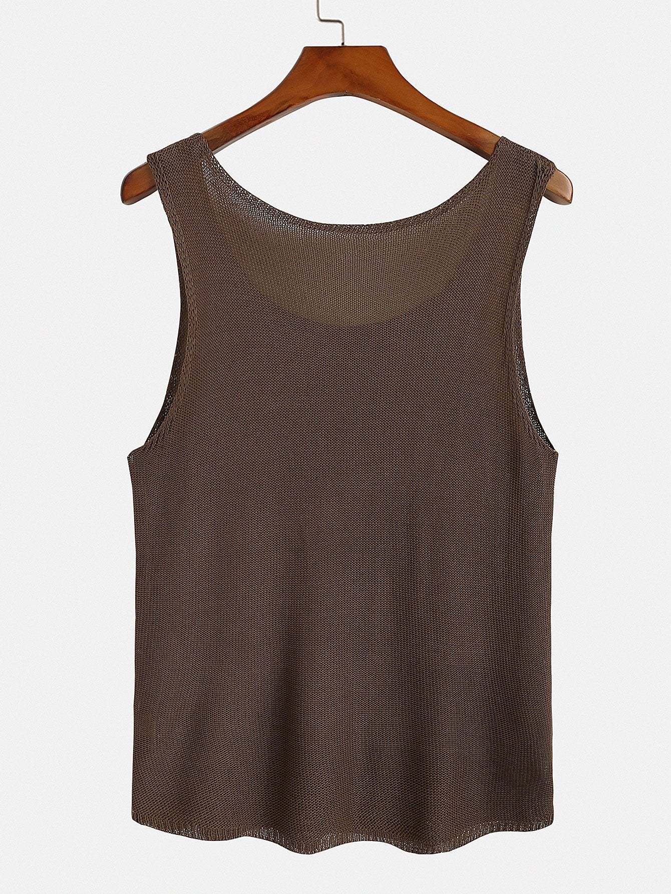 Knit Sweater Tank Top-Mitchell Shoes