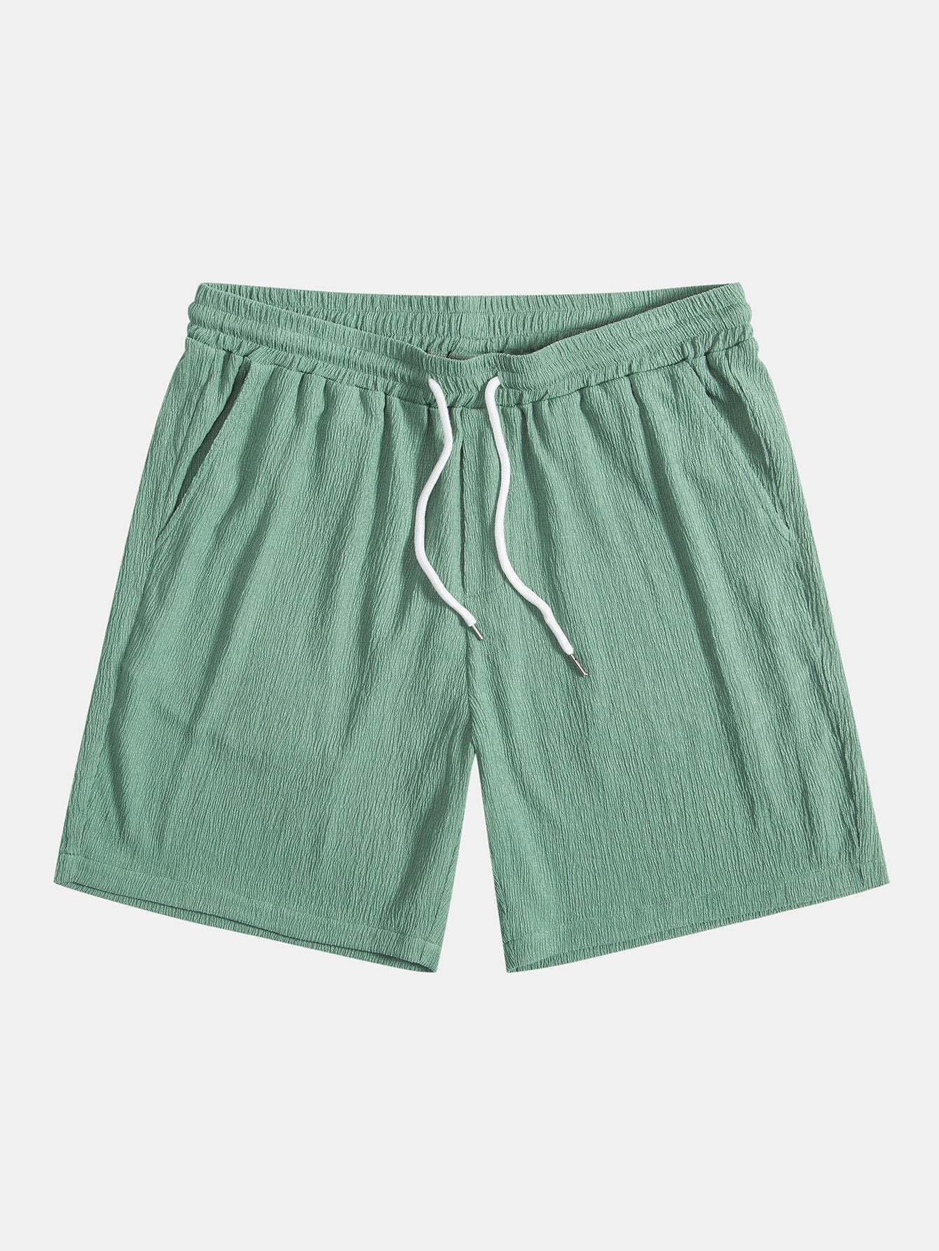 Wrinkled Textured Shorts-Mitchell Shoes