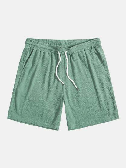 Wrinkled Textured Shorts-Mitchell Shoes