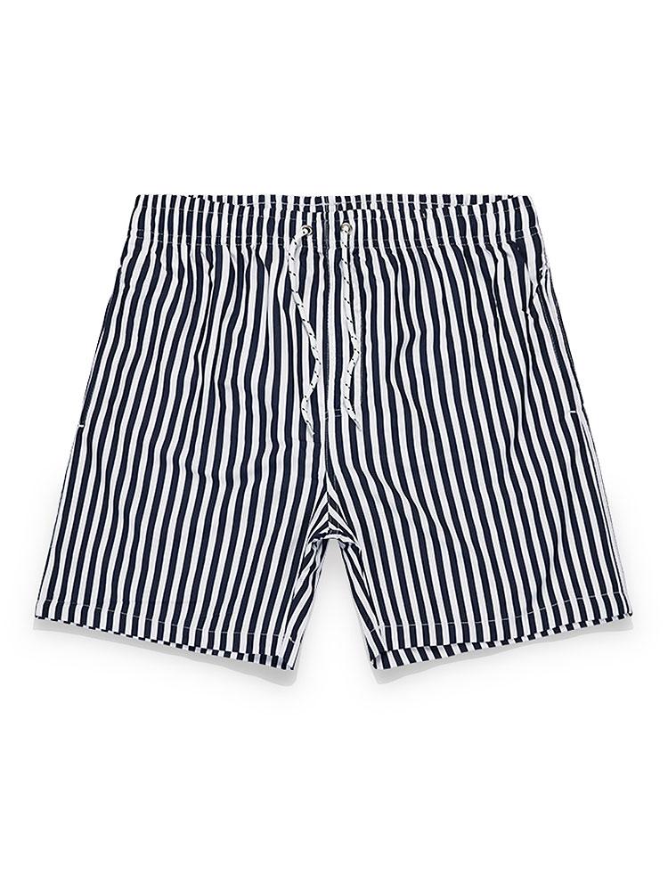 Striped Swim Shorts-Mitchell Shoes