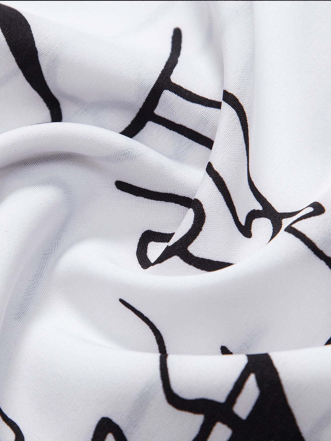 Abstract Line Print Buttton Up Shirt-Mitchell Shoes