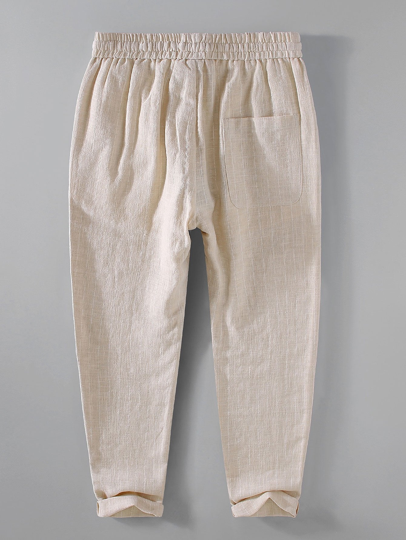Striped Linen Cotton Blend Cropped Pants-Mitchell Shoes