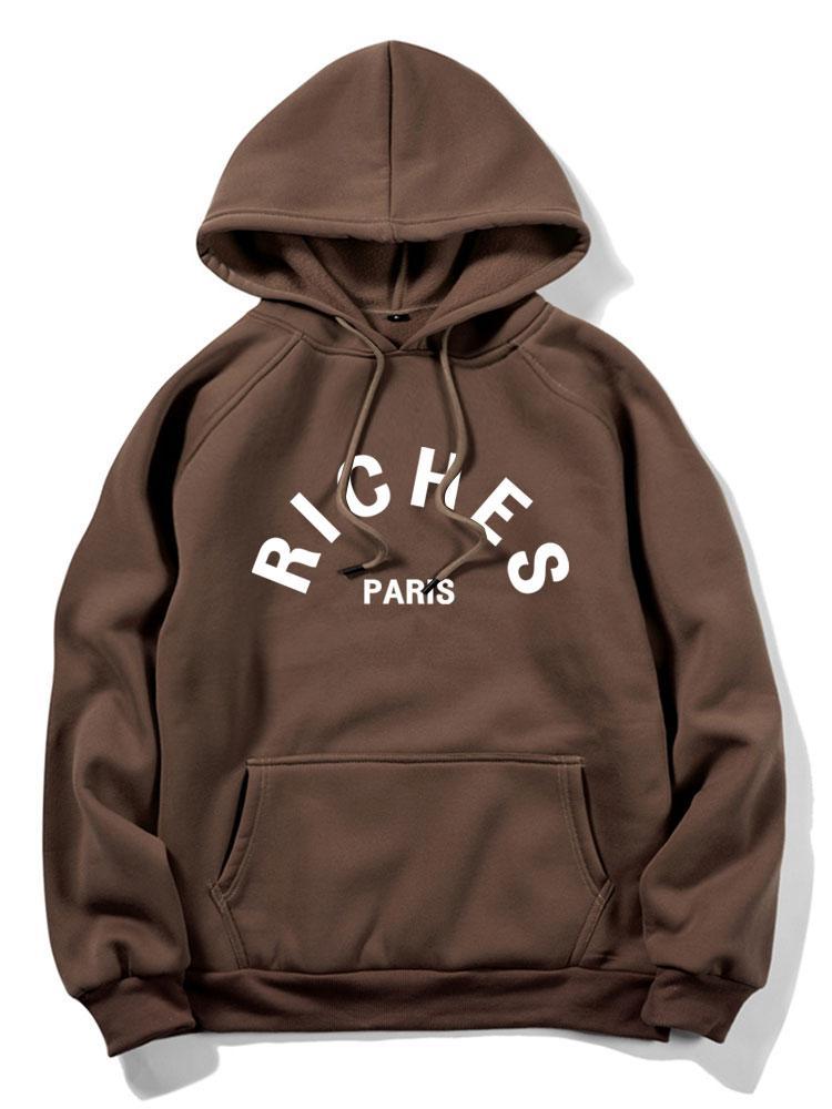 Rich Paris Print Hoodie-Mitchell Shoes