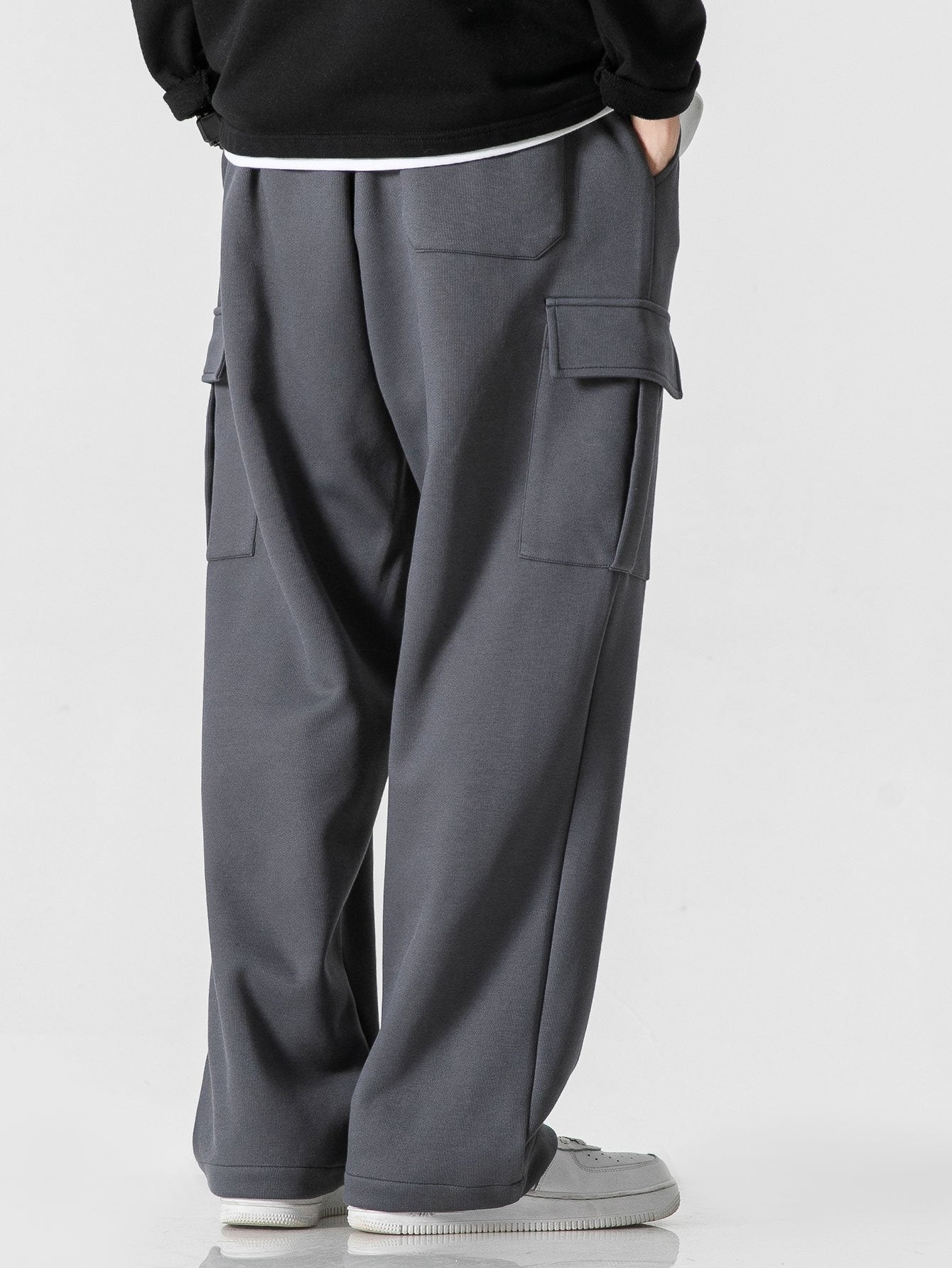 Relax Fit Straight Leg Jersey Cargo Pants-Mitchell Shoes