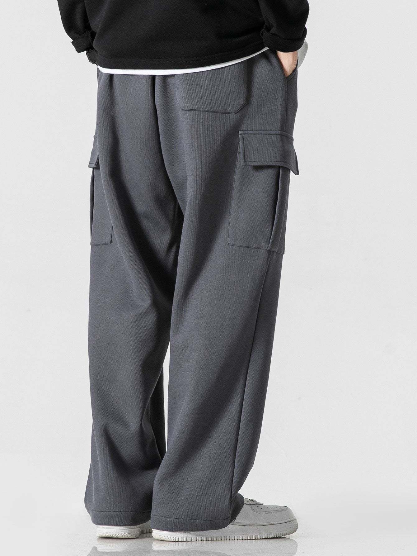 Relax Fit Straight Leg Jersey Cargo Pants-Mitchell Shoes