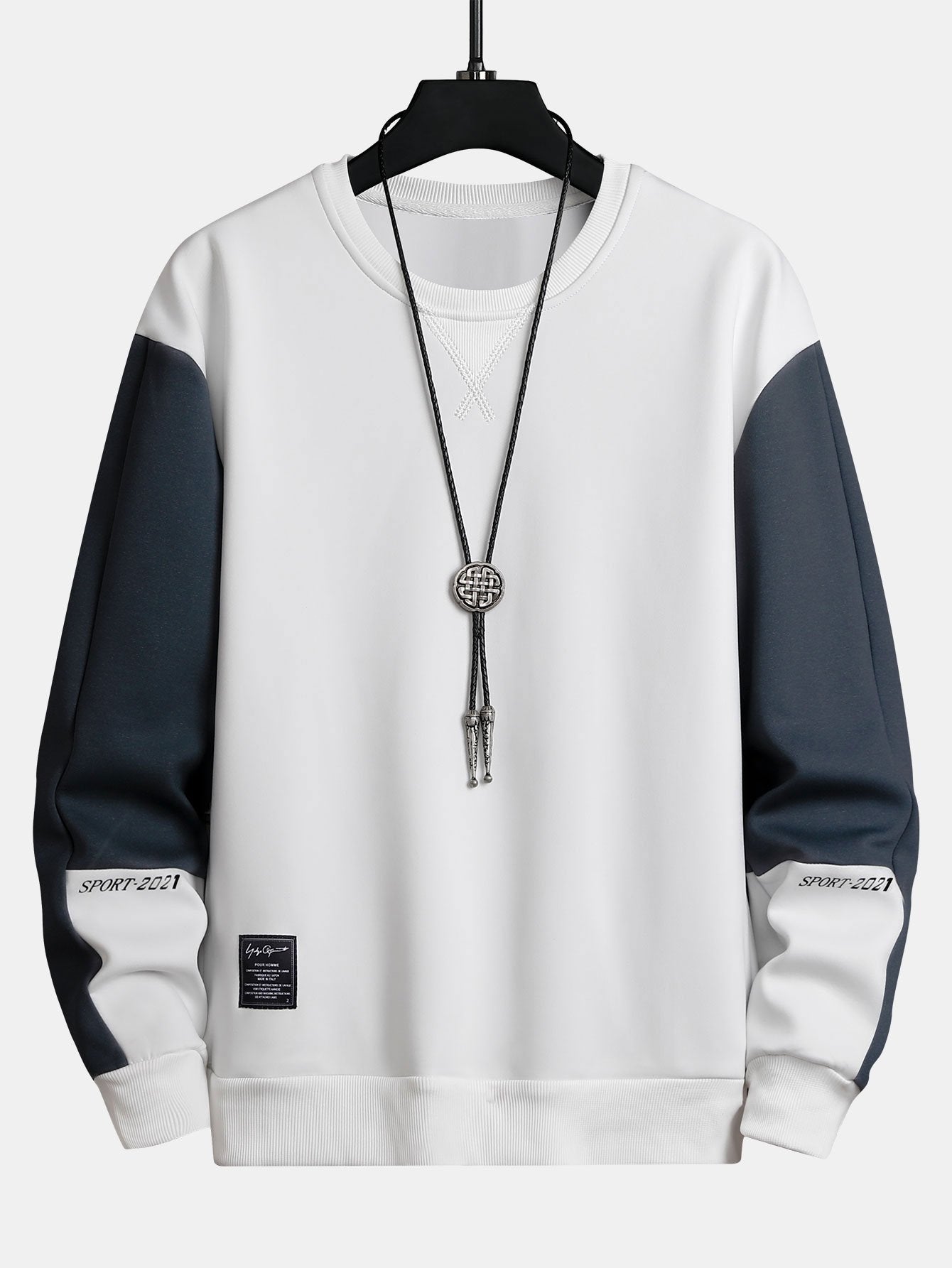 Color Block Crew Neck Sweatshirt-Mitchell Shoes