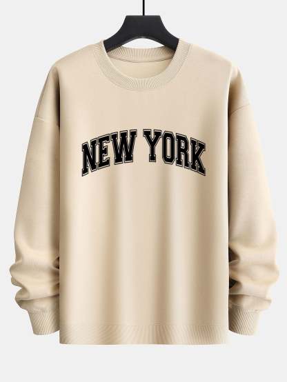 New York Print Relax Fit Sweatshirt-Mitchell Shoes