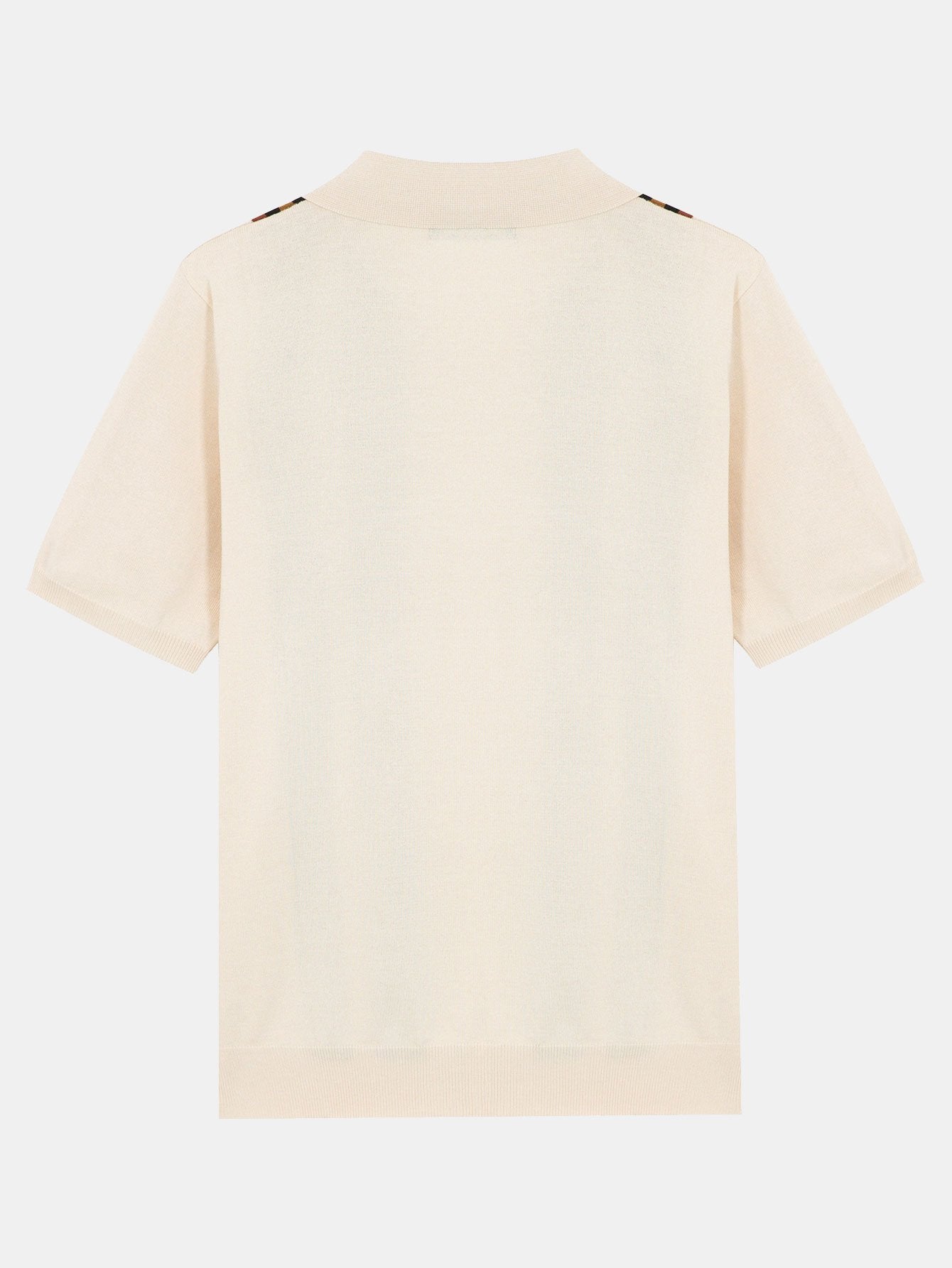 Short Sleeve Striped Button Up Sweater Polo-Mitchell Shoes