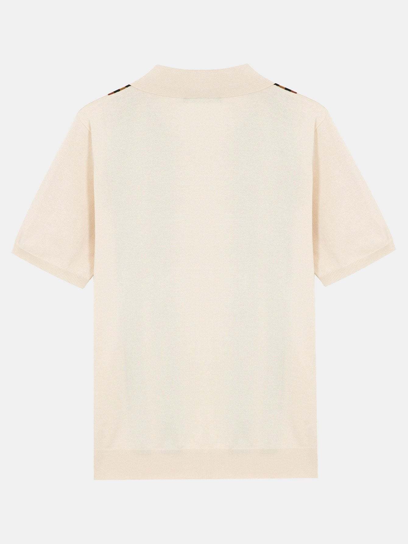 Short Sleeve Striped Button Up Sweater Polo-Mitchell Shoes