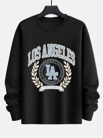 Los Angeles Varsity Print Relax Fit Sweatshirt-Mitchell Shoes