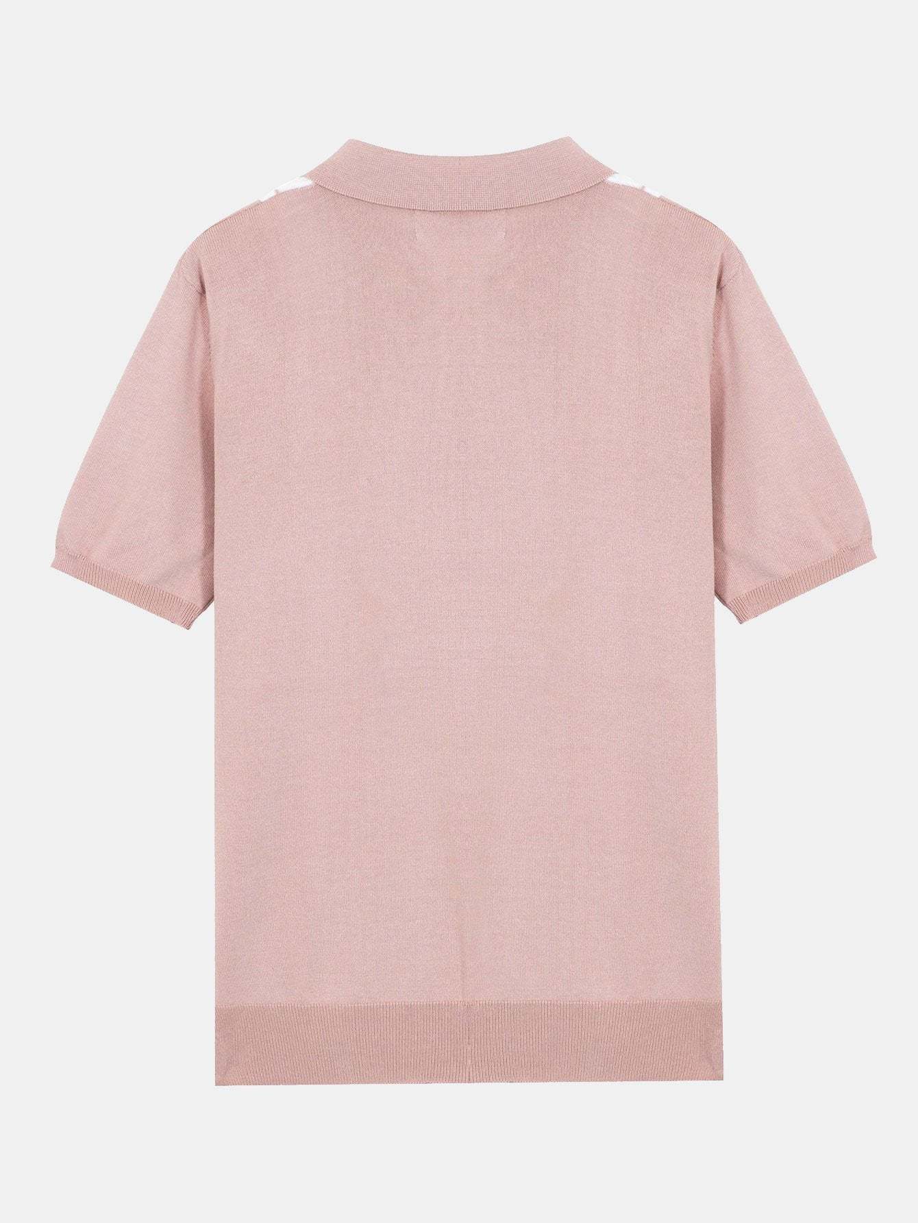 Striped Short Sleeve Sweater Polo-Mitchell Shoes