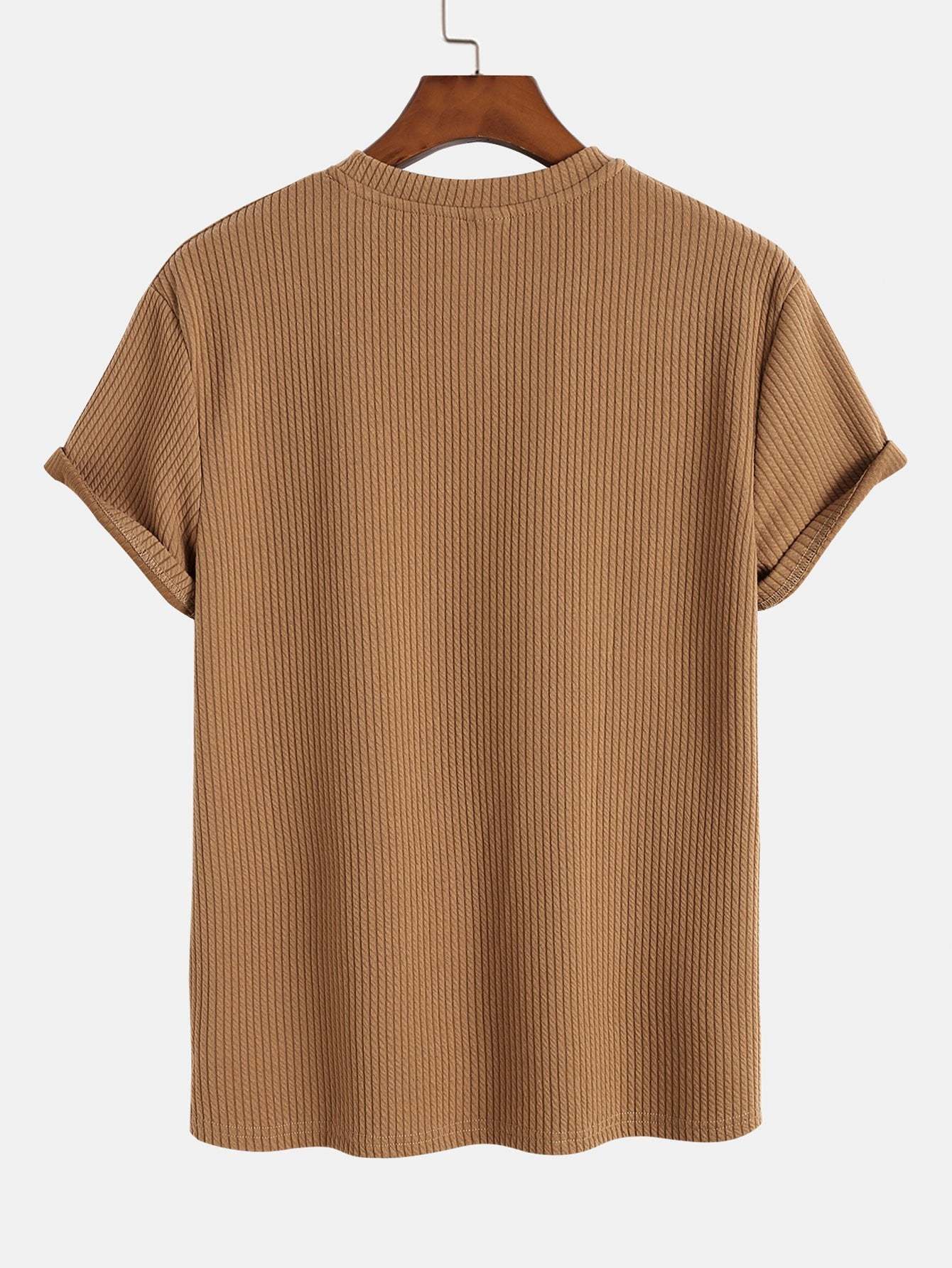 Muscle Fit Ribbed T-Shirt-Mitchell Shoes