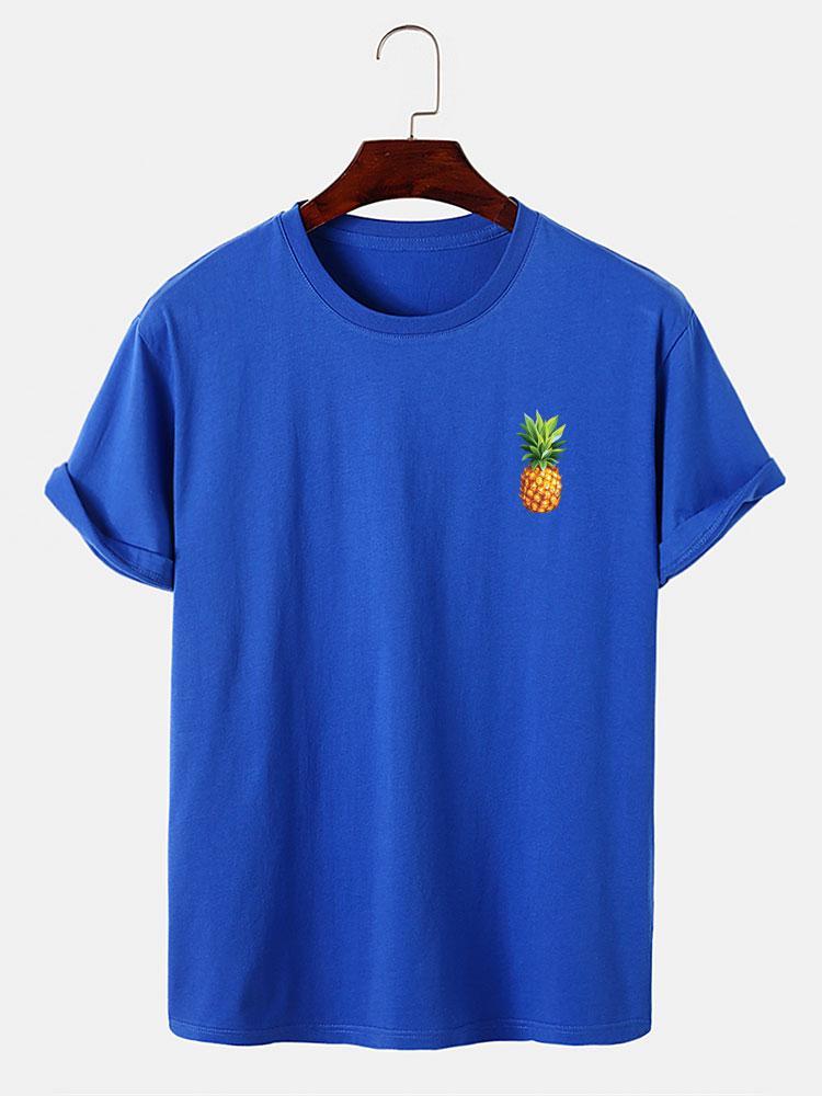 Pineapple Print T-Shirt-Mitchell Shoes