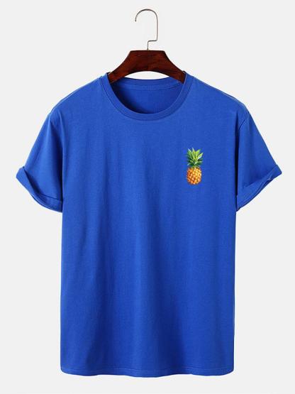 Pineapple Print T-Shirt-Mitchell Shoes