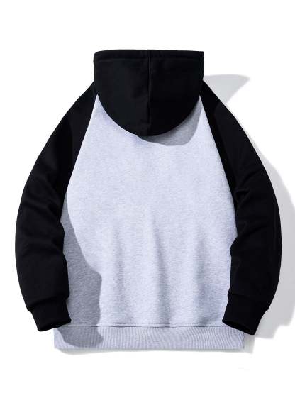 New York Print Pactchwork Raglan Hoodie-Mitchell Shoes