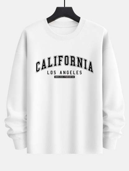 California Print Relax Fit Sweatshirt-Mitchell Shoes
