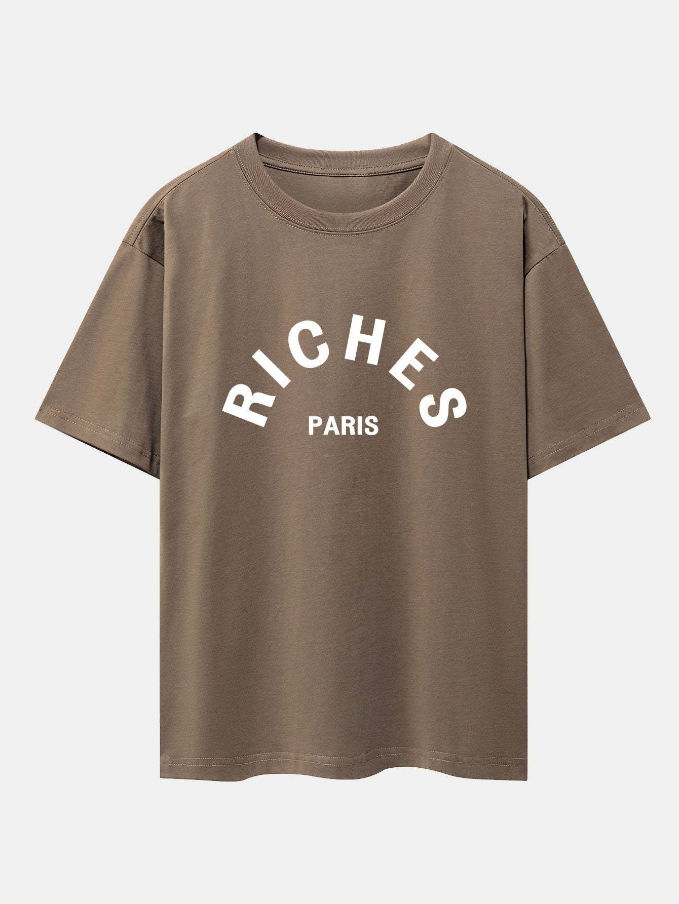 Riches Paris Print Oversize T-Shirt-Mitchell Shoes