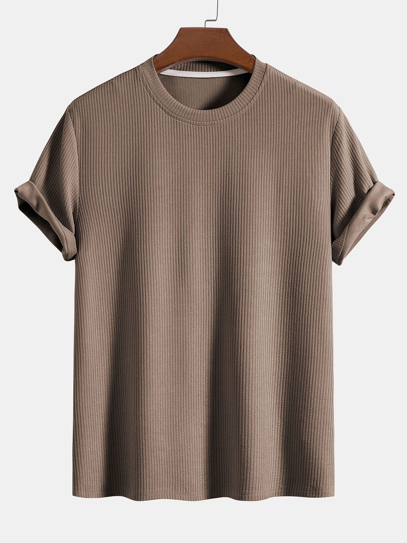 Knitted Ribbed T-Shirt-Mitchell Shoes