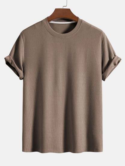 Knitted Ribbed T-Shirt-Mitchell Shoes