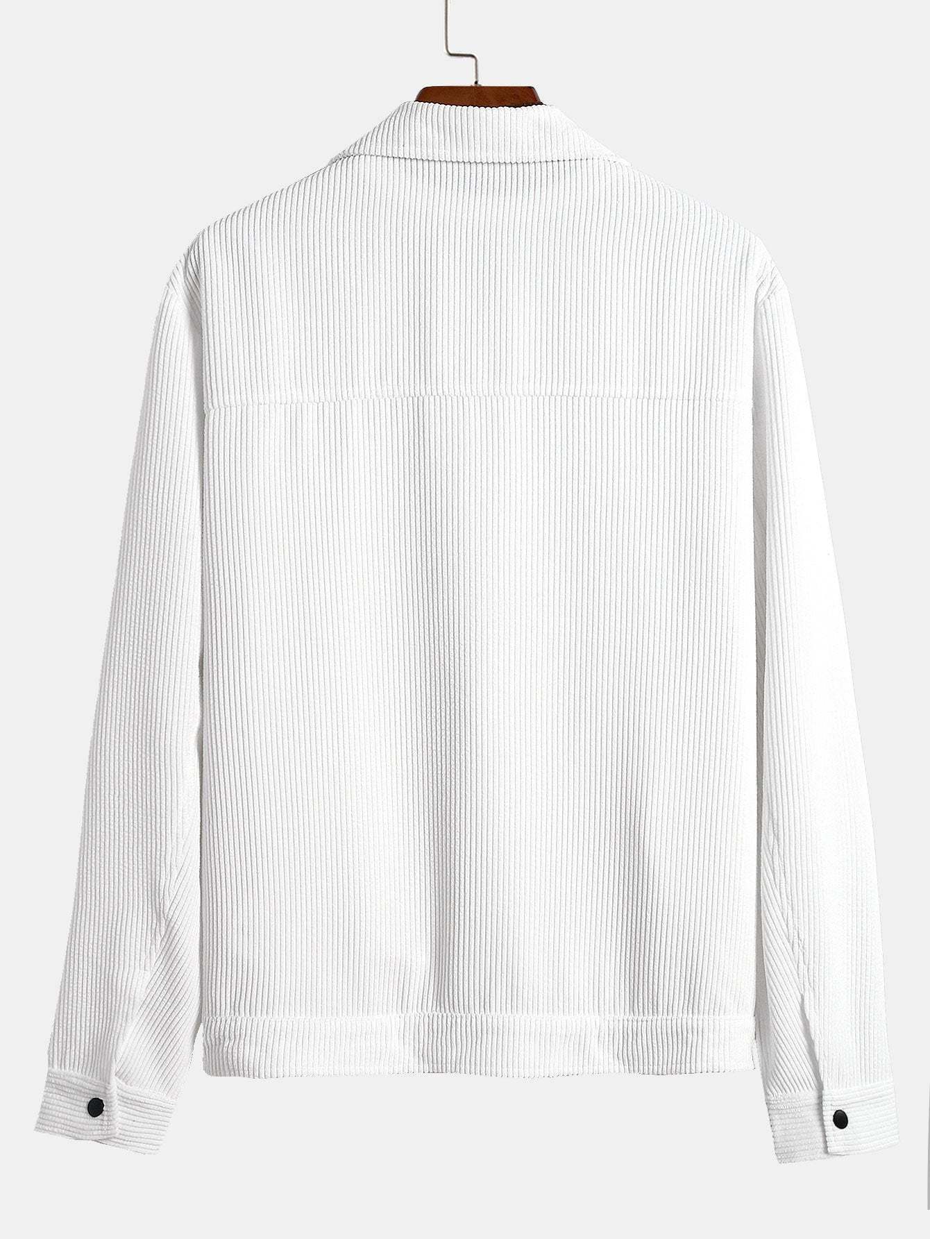 Corduroy Jacket With Pockets & Drawstring Corduroy Jogger Pants-Mitchell Shoes