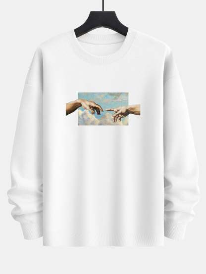 Create Adam Print Relax Fit Sweatshirt-Mitchell Shoes