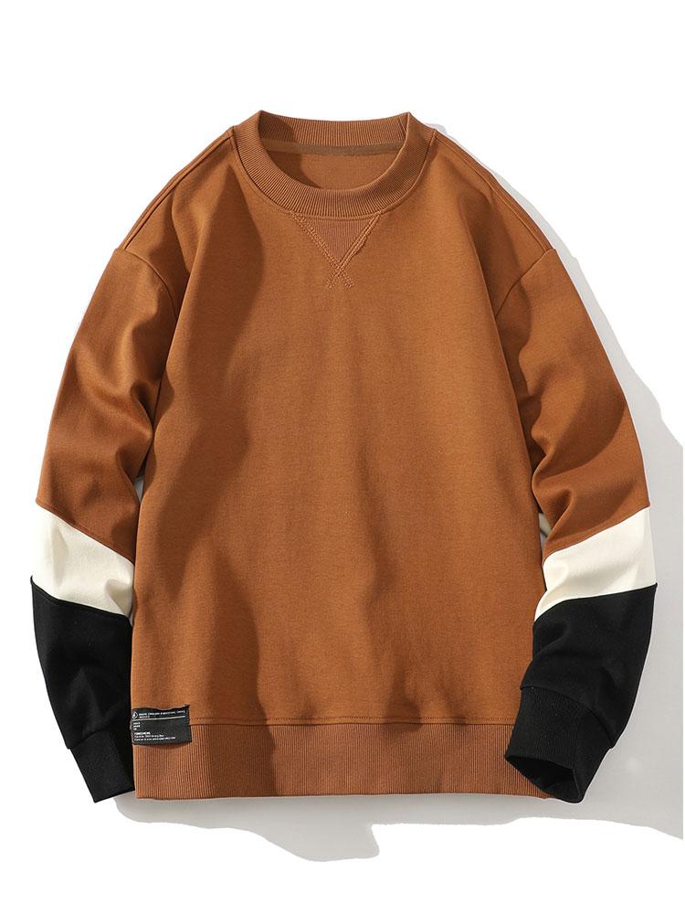 Color Block Crewneck Sweatshirt-Mitchell Shoes
