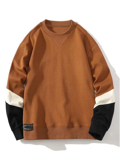Color Block Crewneck Sweatshirt-Mitchell Shoes