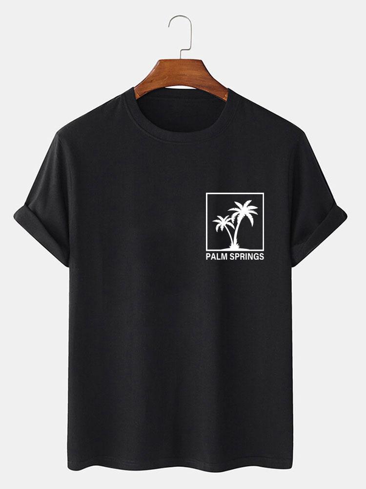 Palm Tree Print T-Shirt-Mitchell Shoes