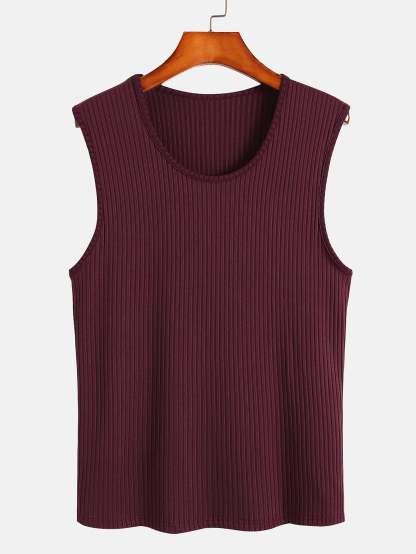 Basic Ribbed Muscle Tank-Mitchell Shoes