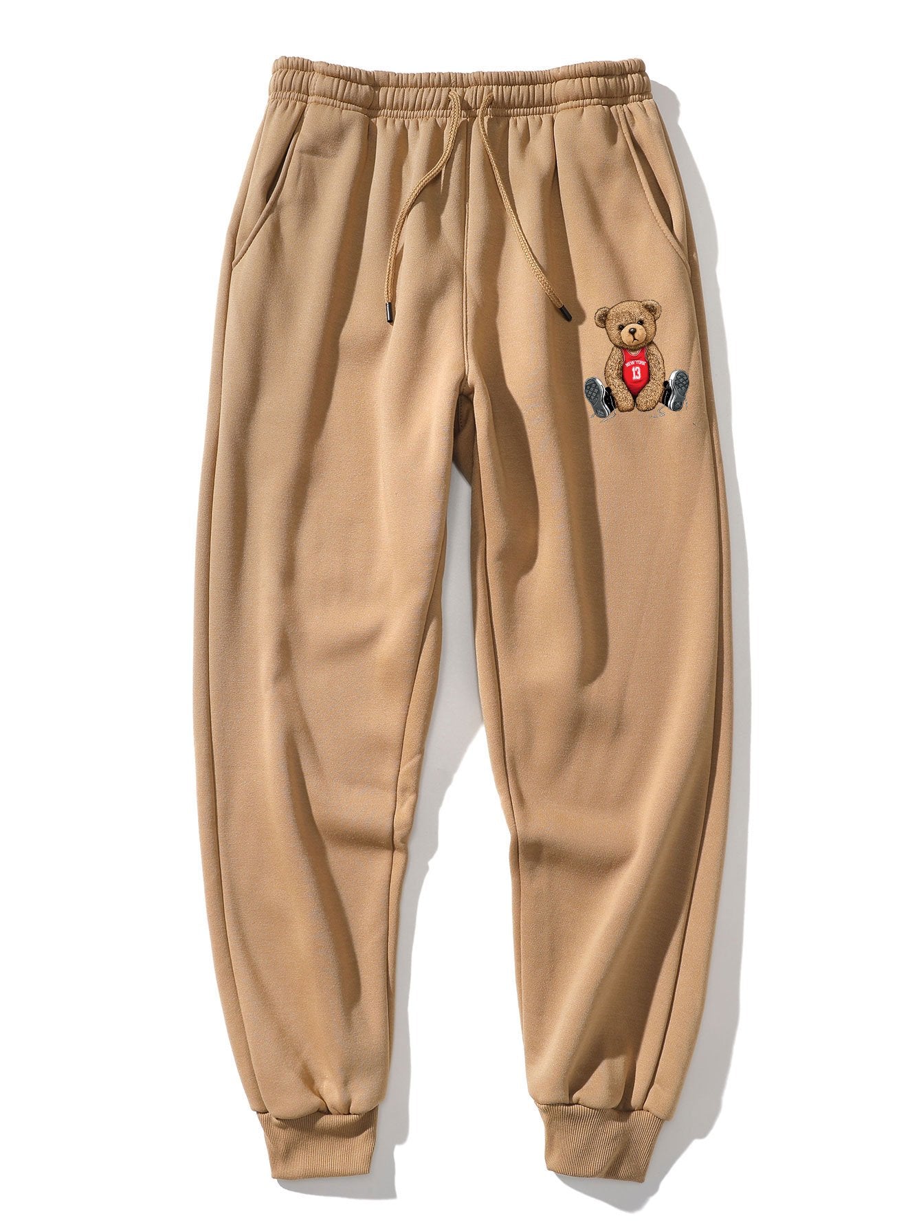 New York Bear Print Jogger Pants-Mitchell Shoes