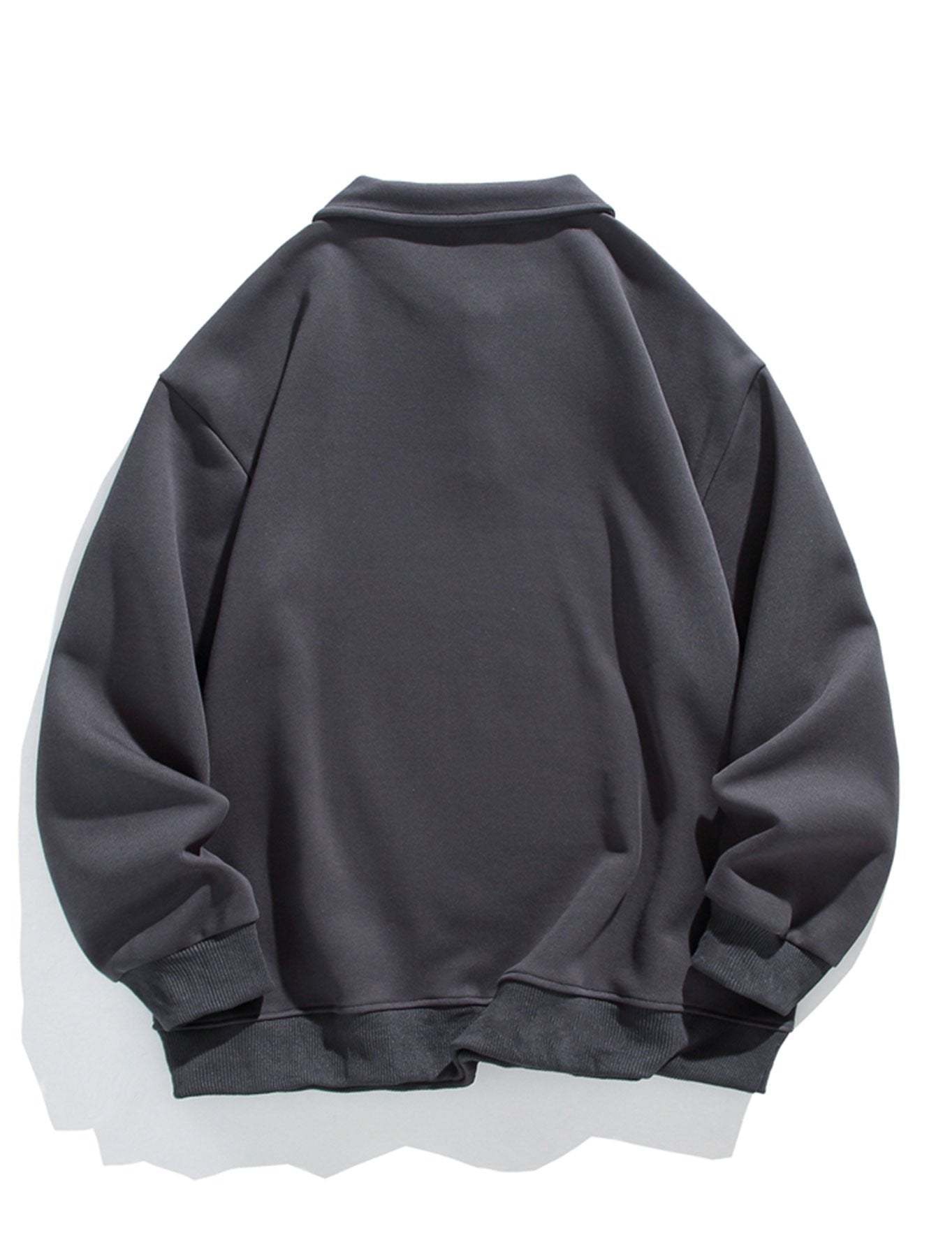Relax Fit Basic Polo Sweatshirt-Mitchell Shoes