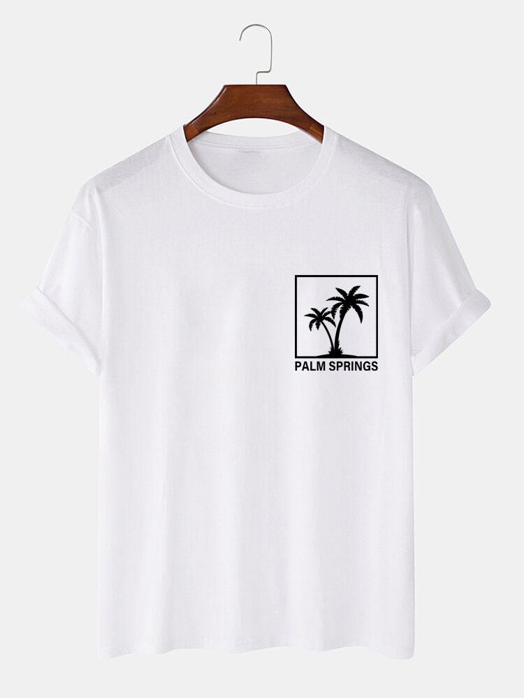 Palm Tree Print T-Shirt-Mitchell Shoes