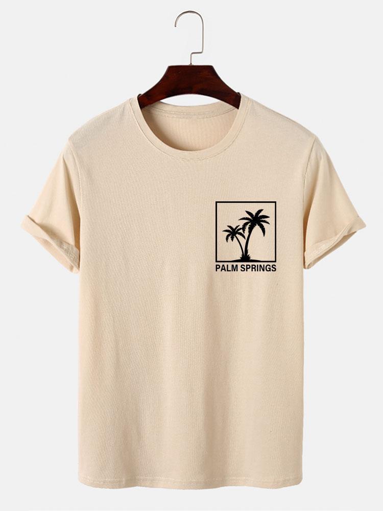 Palm Tree Print T-Shirt-Mitchell Shoes