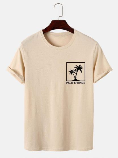 Palm Tree Print T-Shirt-Mitchell Shoes