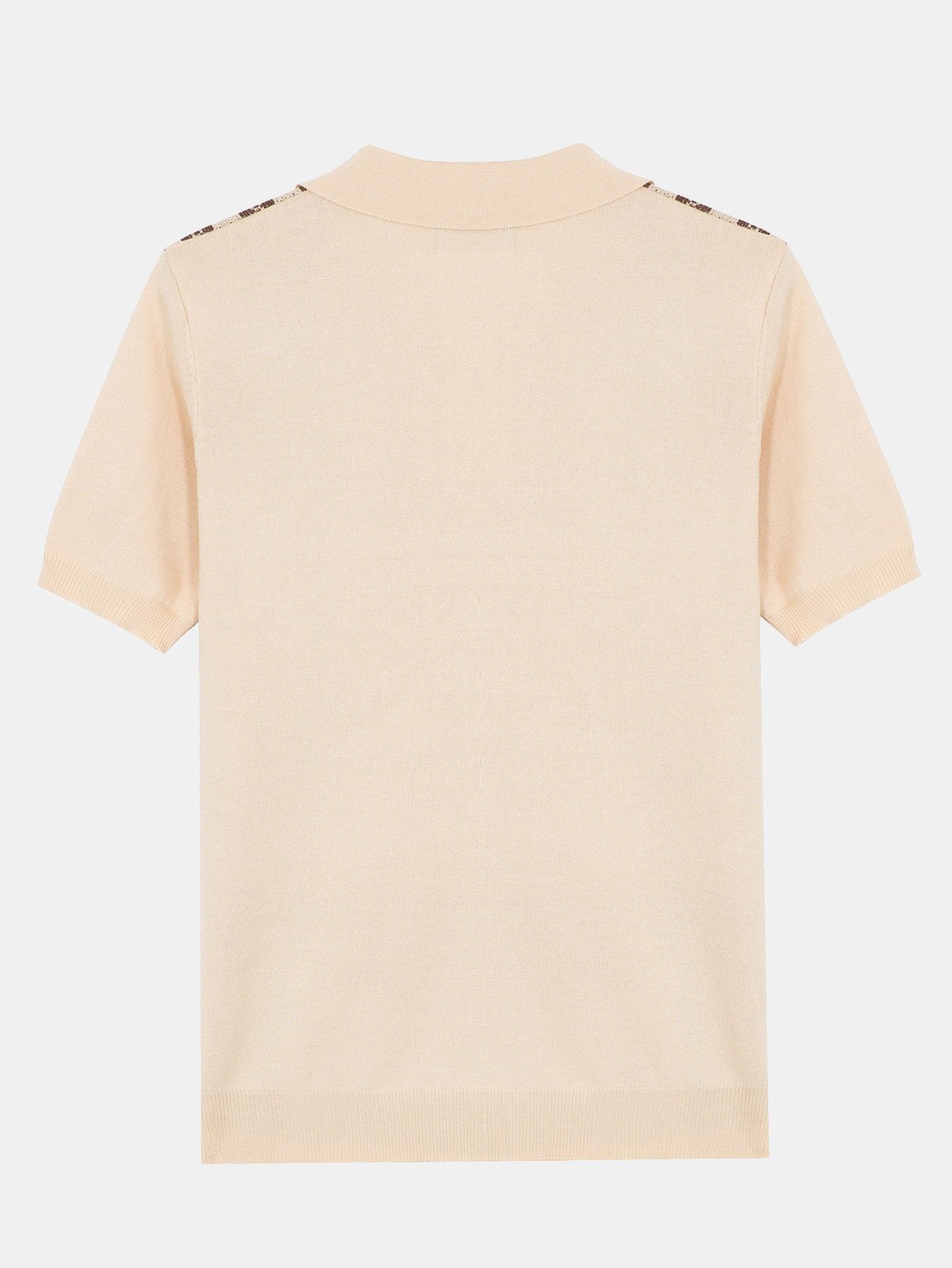 Striped Short Sleeve Sweater Polo-Mitchell Shoes