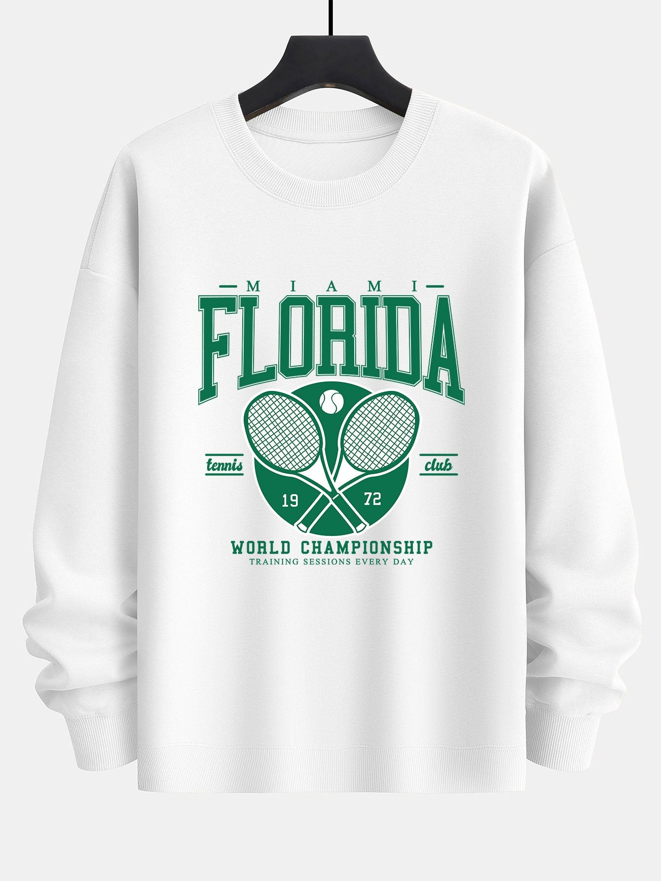 Florida Tennis Print Relax Fit Sweatshirt-Mitchell Shoes