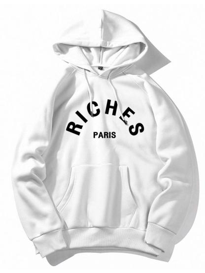 Rich Paris Print Hoodie-Mitchell Shoes