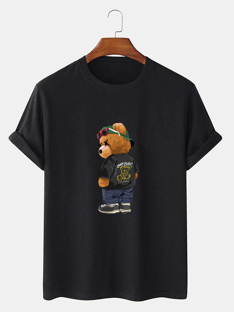 Cool Bear Print T-Shirt-Mitchell Shoes