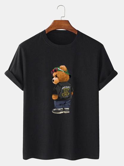 Cool Bear Print T-Shirt-Mitchell Shoes