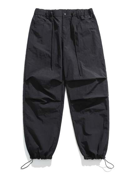 Elastic Waist Parachute Pants-Mitchell Shoes